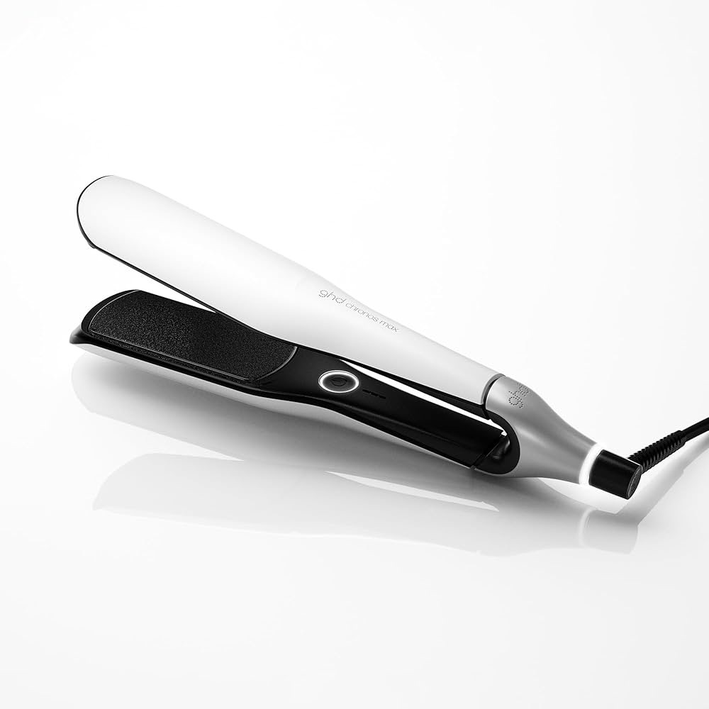 GHD CHRONOS MAX BEST WIDE FLAT IRON (2 INCH PLATE) WHITE NEW